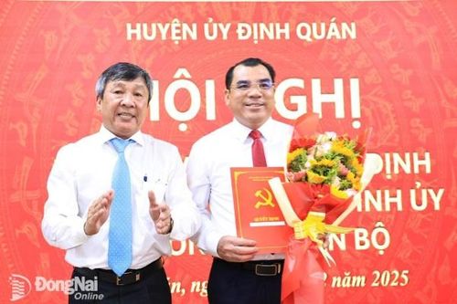 Bí thư Đảng ủy Khối doanh nghiệp tỉnh Nguyễn Cao Cường giữ chức Bí thư Huyện ủy Định Quán
