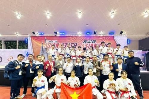 Giải vô địch trẻ châu Á 2025: Jujitsu Việt Nam giành 7 huy chương vàng, đứng hạng ba nhóm tuổi U.14