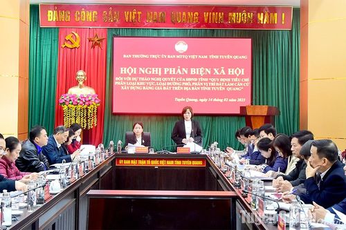 Phản biện xã hội đối với dự thảo Nghị quyết quy định tiêu chí phân loại khu vực, loại đường phố, phân vị trí đất làm căn cứ xây dựng bảng giá đất