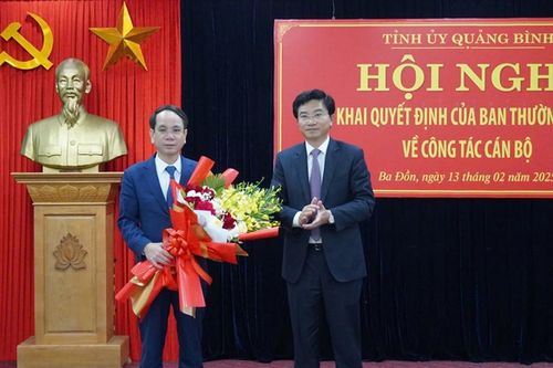 Quảng Bình: Điều động, bổ nhiệm Bí thư Thành ủy Đồng Hới và Bí thư Thị ủy Ba Đồn