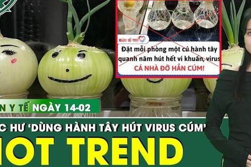 Bản Tin Y Tế 14/2: Bác sĩ nói gì về trend 'dùng hành tây hút virus cúm'