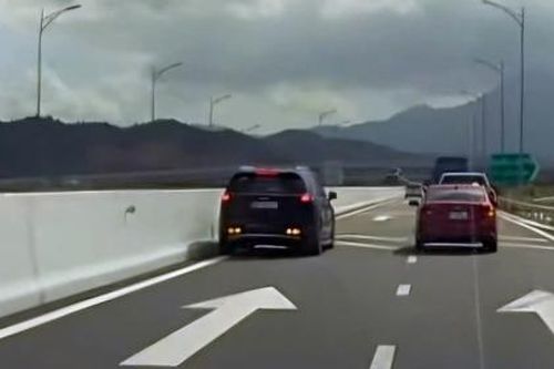 Nữ tài xế lùi xe trên cao tốc Nha Trang - Cam Lâm bị phạt 35 triệu