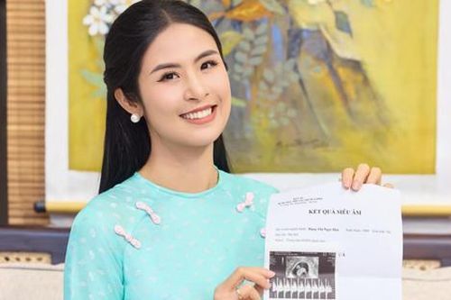 Hoa hậu nổi tiếng Vbiz thông báo mang thai con đầu lòng
