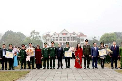 Phó Bí thư Thường trực Tỉnh ủy Vũ Xuân Cường dự Lễ giao nhận quân tại thành phố Lào Cai