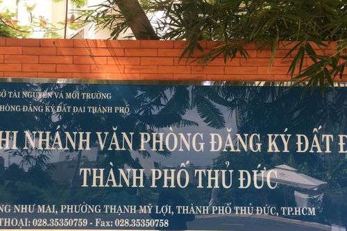 Thủ Đức dừng tiếp nhận hồ sơ đăng ký thế chấp trực tiếp