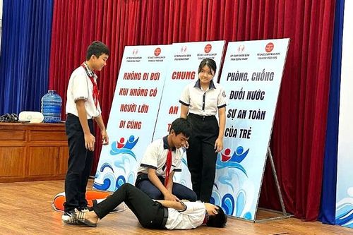 Hào hứng Hội thi tìm hiểu kiến thức về phòng, chống đuối nước trẻ em
