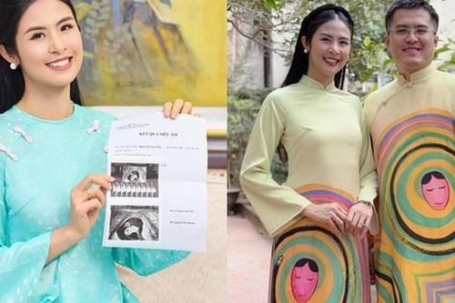 Ngọc Hân hạnh phúc khi mang thai con đầu lòng ở tuổi 35