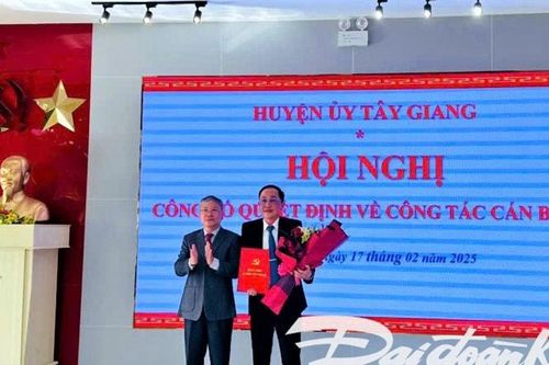 Quảng Nam: Chủ tịch huyện Tây Giang làm Bí thư Huyện ủy Thăng Bình