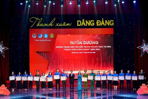 Quảng Ninh: Tuyên dương 20 thanh niên tiêu biểu trong phong trào 'Thanh xuân dâng Đảng'