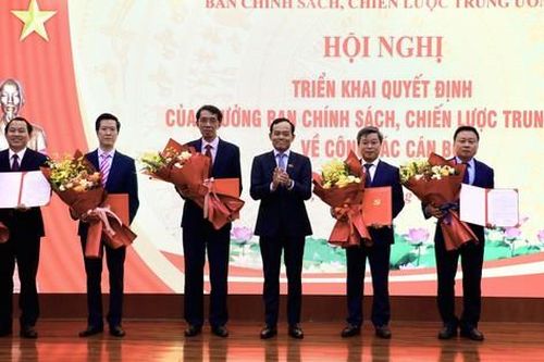 Bổ nhiệm lãnh đạo cấp Vụ thuộc Ban Chính sách, chiến lược Trung ương