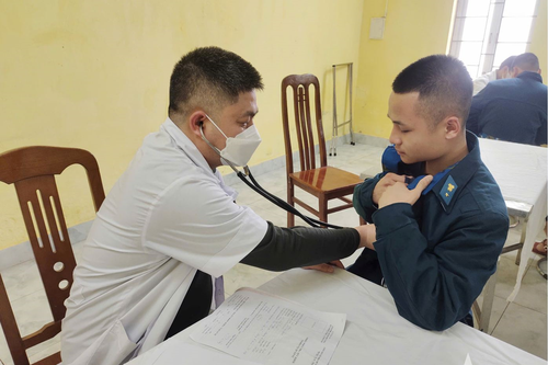 Sư đoàn 363 khám phúc tra sức khỏe cho chiến sĩ mới