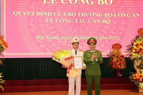 Bổ nhiệm Phó Cục trưởng, Thư ký lãnh đạo Bộ Công giữ chức Giám đốc Công an tỉnh Bắc Giang