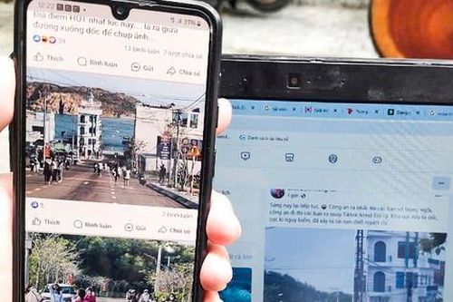 Tràn ra giữa đường chụp ảnh 'đu trend'