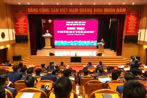 Cảnh sát biển tập huấn tổ chức Cuộc thi 'Em yêu biển, đảo quê hương'