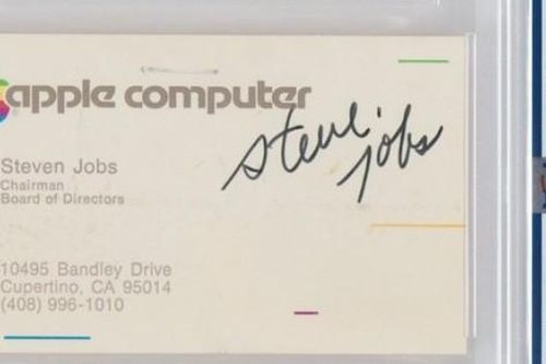 Danh thiếp của Steve Jobs được đem ra đấu giá, đã vượt mốc 1,9 tỷ đồng