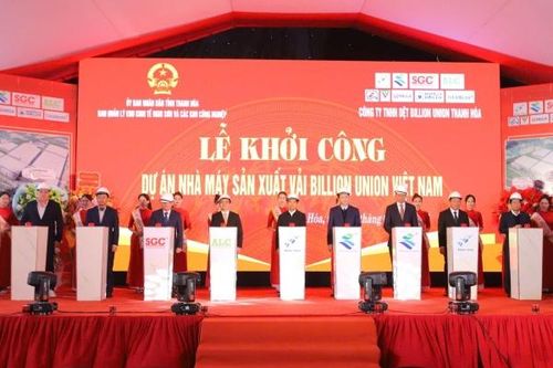 Thứ trưởng Nguyễn Sinh Nhật Tân dự lễ khởi công 2 siêu dự án tại Thanh Hóa