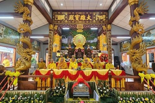 Bình Phước: Lễ đặt đá xây dựng chùa Phước Huệ