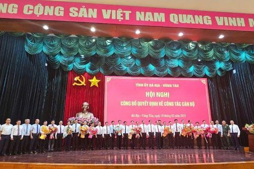 Danh sách 20 cán bộ chủ chốt vừa được điều động bổ nhiệm tại Bà Rịa-Vũng Tàu