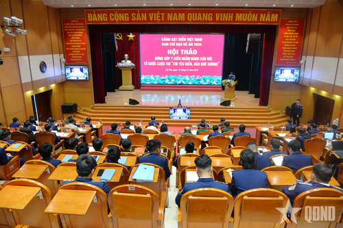 Cảnh sát biển Việt Nam lấy ý kiến xây dựng bộ câu hỏi cho cuộc thi 'Em yêu biển, đảo quê hương'