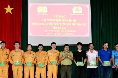 PV GAS CA MAU đạt giải Nhất cuộc thi phòng cháy chữa cháy rừng năm 2025