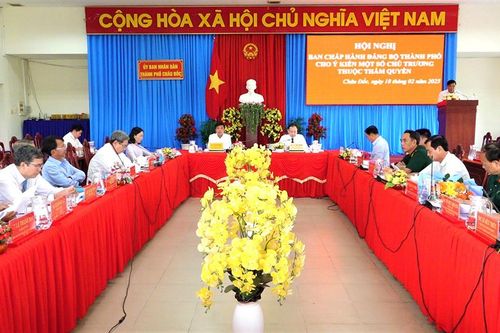 Ban Chấp hành Đảng bộ TP. Châu Đốc cho ý kiến một số chủ trương thuộc thẩm quyền