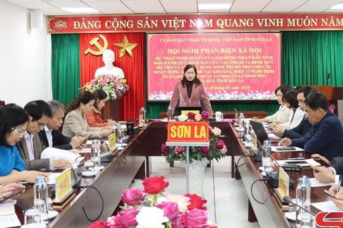 Hội nghị phản biện xã hội với dự thảo nghị quyết của HĐND tỉnh