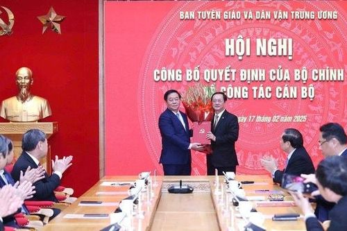 Bộ trưởng Huỳnh Thành Đạt giữ chức Phó Trưởng Ban Tuyên giáo và Dân vận Trung ương