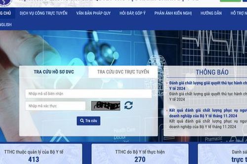 Từ 18/2, Cục An toàn thực phẩm nhận, trả kết quả hồ sơ trực tuyến 5 nhóm thủ tục hành chính