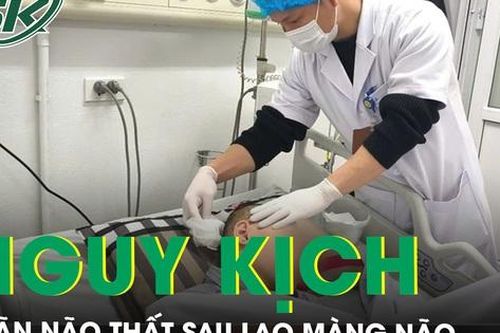 Nam thanh niên nguy kịch vì giãn não thất sau lao màng não