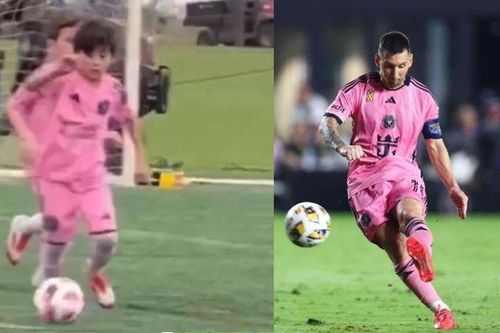 Xem con trai Messi độc diễn ghi bàn ấn tượng