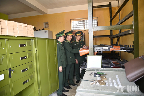 Đảm bảo tốt công tác hậu cần-kỹ thuật cho nhiệm vụ huấn luyện