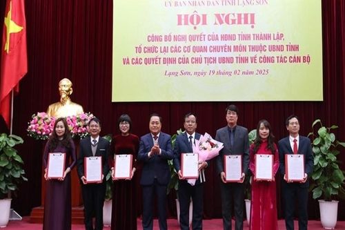 Nhiều thay đổi trong vị trí lãnh đạo các cơ quan của tỉnh Lạng Sơn
