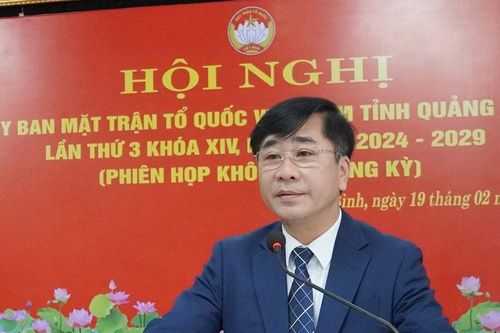 Hiệp thương chức danh Chủ tịch Mặt trận Tổ quốc Việt Nam tỉnh Quảng Bình
