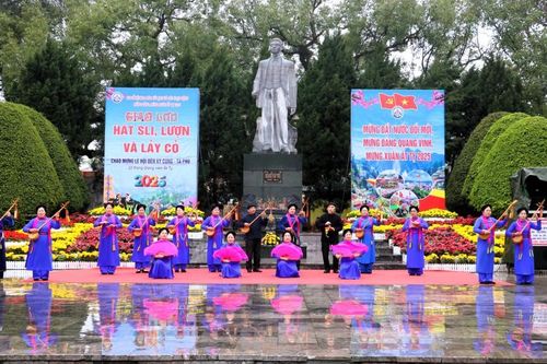 Giao lưu hát then, sli, lượn và lảy cỏ dân tộc Nùng, Tày Lạng Sơn