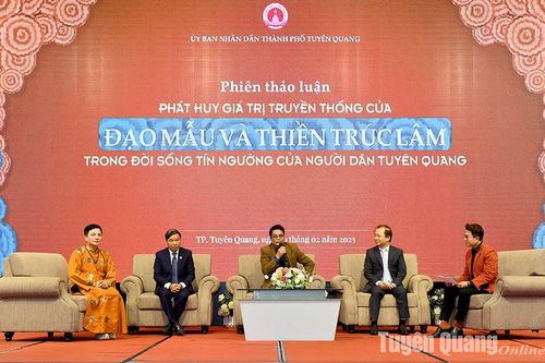 Tọa đàm phát huy giá trị truyền thống của tín ngưỡng thờ Mẫu và Thiền Trúc Lâm