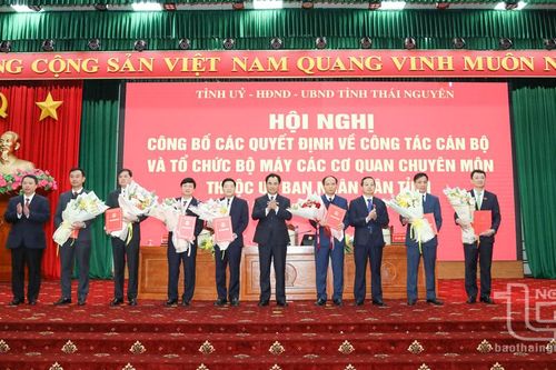 Chủ tịch UBND tỉnh Thái Nguyên bổ nhiệm 7 lãnh đạo sở, ngành sau sắp xếp