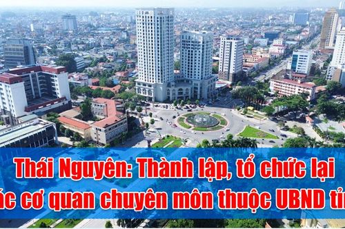 Thái Nguyên: Thành lập, tổ chức lại các cơ quan chuyên môn thuộc UBND tỉnh