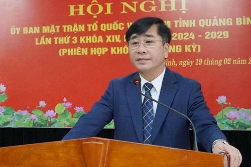 Ông Phạm Quang Long giữ chức Chủ tịch Ủy ban Mặt trận Tổ quốc Việt Nam tỉnh Quảng Bình