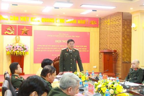 Công bố quyết định xác minh tài sản, thu nhập 9 trưởng phòng thuộc Bộ Công an