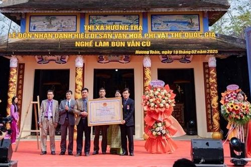 Nghề làm bún Vân Cù được công nhận Di sản văn hóa phi vật thể quốc gia
