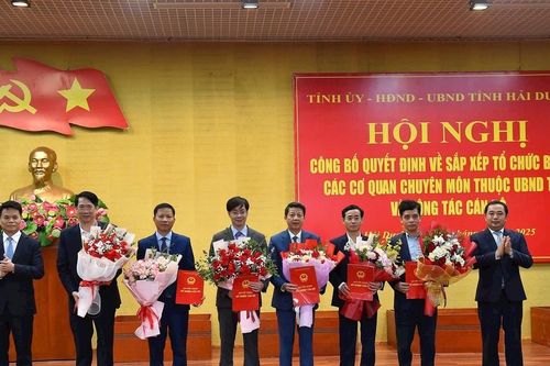 Hải Dương bổ nhiệm lãnh đạo 5 sở hợp nhất