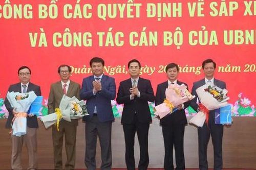 Quảng Ngãi: Điều động, bổ nhiệm giám đốc các sở mới sau khi hợp nhất