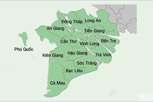 Mục tiêu tăng trưởng GRDP năm 2025 của các tỉnh, thành phố vùng Đồng bằng sông Cửu Long