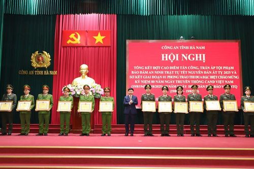 Hà Nam: Nhiều kết quả nổi bật trong đợt cao điểm tấn công, trấn áp tội phạm, bảo đảm an ninh, trật tự