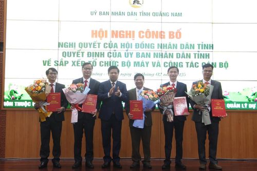 Tỉnh Quảng Nam kiện toàn các chức danh lãnh đạo sở