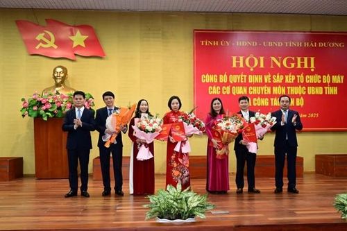 Hải Dương thành lập 5 sở mới, bổ nhiệm 5 giám đốc