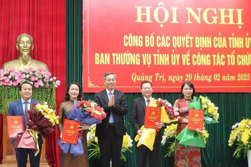 Quảng Trị điều động, bổ nhiệm nhiều cán bộ sau sắp xếp