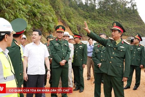 Bộ Tư lệnh Quân khu 4 kiểm tra tiến độ tuyến đường Phú Lộc - A Lưới
