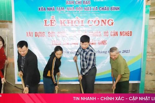 Khởi công xây dựng nhà tình nghĩa cho hộ nghèo, cận nghèo ở Hương Sơn