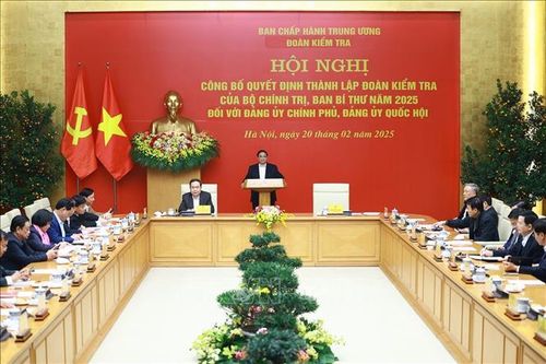 Thành lập Đoàn kiểm tra đối với Đảng ủy Chính phủ, Đảng ủy Quốc hội
